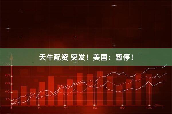 天牛配资 突发！美国：暂停！